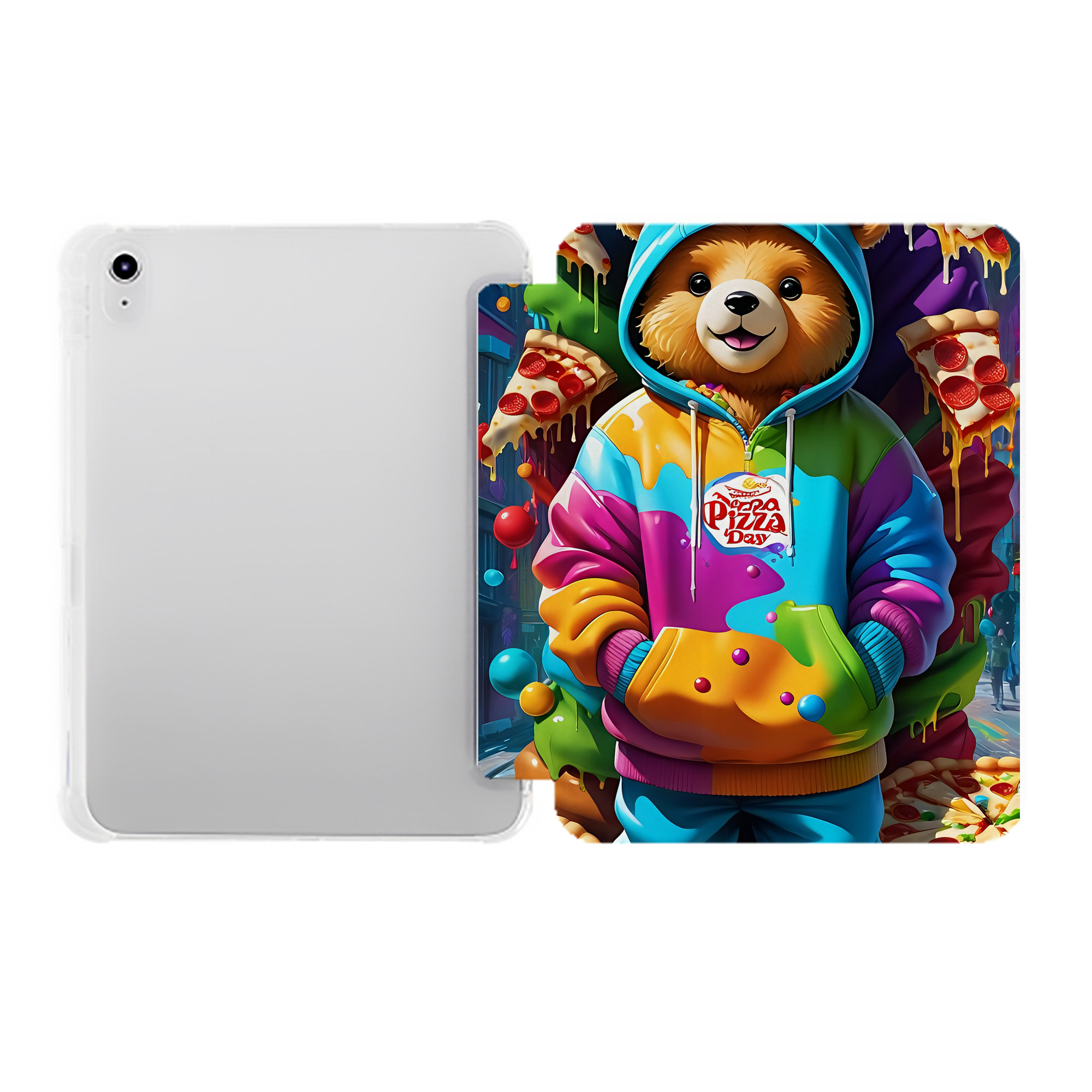 （画像用） ミッキーマウス Mickey Mouse IPad ケース ペン収納付き 三つ折りスタンド PUレザー×シリコン 対応機種9.5/10.5/10.9インチ